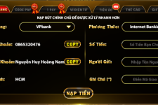 Hướng dẫn nạp tiền Go88 nhanh nhất chỉ trong 1 phút