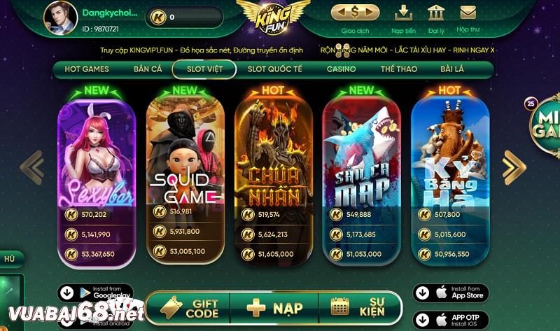 Thương hiệu cổng game đánh bài đổi thưởng uy tín King Fun lâu năm