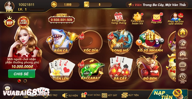 Thế mạnh về giao diện và đồ họa game tại sân chơi game bài V789 Win