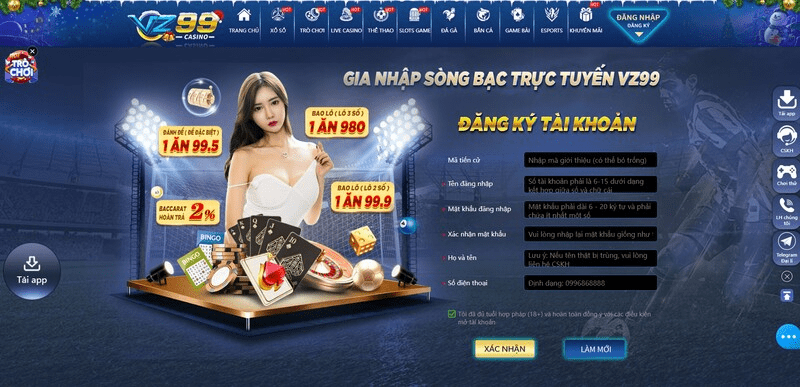 VZ99 mang đến trải nghiệm phong phú với nhiều thể loại game cá cược hấp dẫn